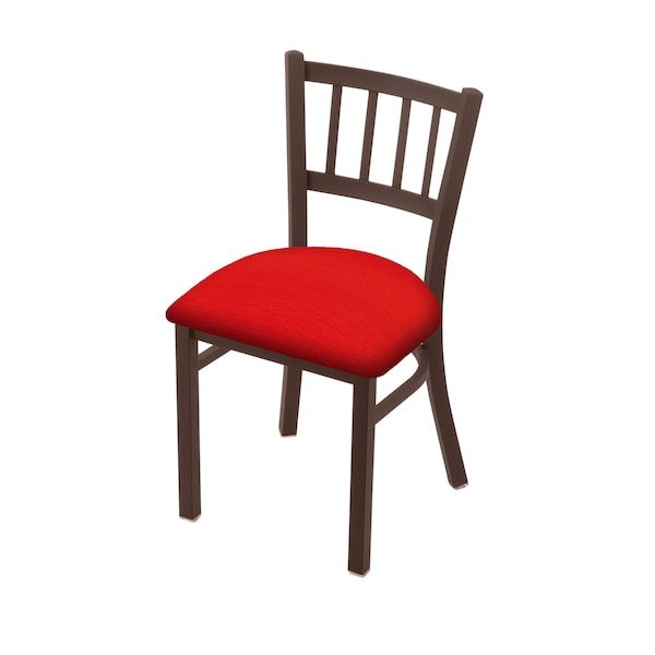 610 Contessa 18" Chair with Bronze Finish and Canter Red Seat